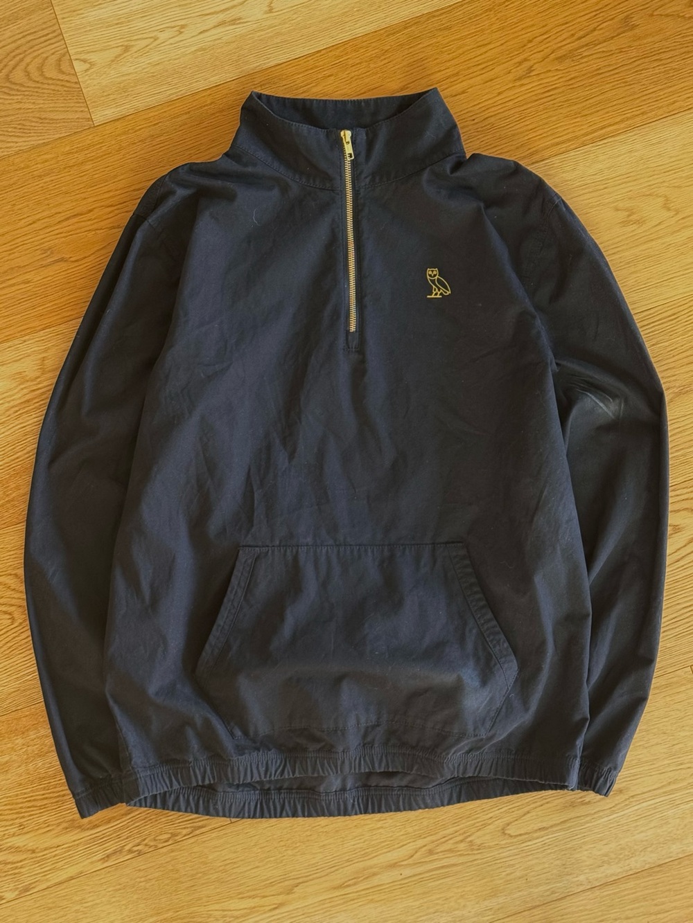 OVO October's Very Own Black Quarter-Zip Pullover